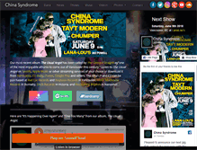 Tablet Screenshot of chinasyndromeband.com